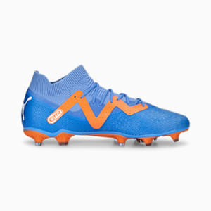 FUTURE Pro FG/AG Football Boots, Blue Glimmer-PUMA White-Ultra Orange