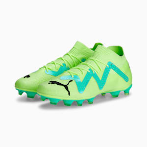 FUTURE Pro FG/AG Football Boots, Fast Yellow-PUMA Black-Electric Peppermint, extralarge