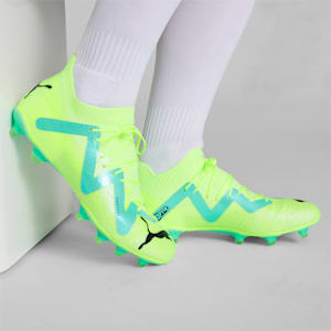 FUTURE Pro FG/AG Soccer Cleats, Fast Yellow-PUMA Black-Electric Peppermint, extralarge