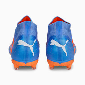 FUTURE Match+ LL FG/AG Football Boots, Blue Glimmer-PUMA White-Ultra Orange