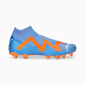 FUTURE Match+ LL FG/AG Football Boots, Blue Glimmer-PUMA White-Ultra Orange