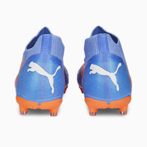 FUTURE Match FG/AG Football Boots Women, Blue Glimmer-PUMA White-Ultra Orange