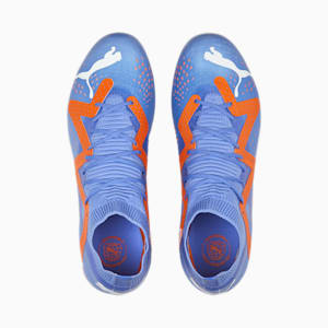 FUTURE Match FG/AG Football Boots Women, Blue Glimmer-PUMA White-Ultra Orange