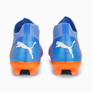メンズ フューチャー マッチ HG/AG サッカー スパイク, Blue Glimmer-PUMA White-Ultra Orange
