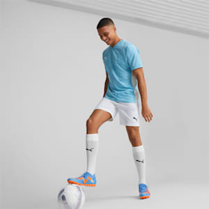 FUTURE Match MG Football Boots, Blue Glimmer-PUMA White-Ultra Orange