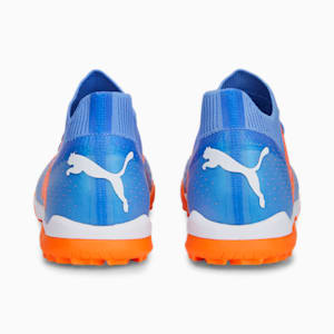 FUTURE MATCH Unisex Turf Trainers, Blue Glimmer-PUMA White-Ultra Orange, extralarge-IND