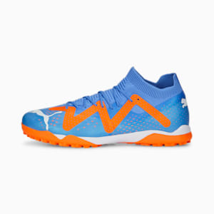 FUTURE MATCH Unisex Turf Trainers, Blue Glimmer-PUMA White-Ultra Orange, extralarge-IND