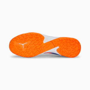 FUTURE MATCH Unisex Turf Trainers, Blue Glimmer-PUMA White-Ultra Orange, extralarge-IND
