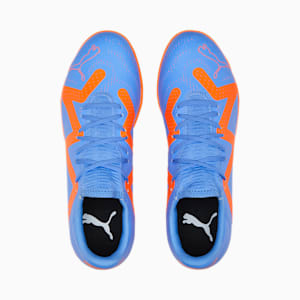 FUTURE Play IT Football Boots, Blue Glimmer-PUMA White-Ultra Orange