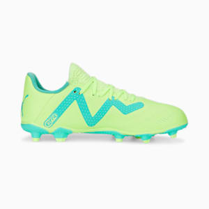 FUTURE Play FG/AG Big Kids' Soccer Cleats, Fast Yellow-PUMA Black-Electric Peppermint