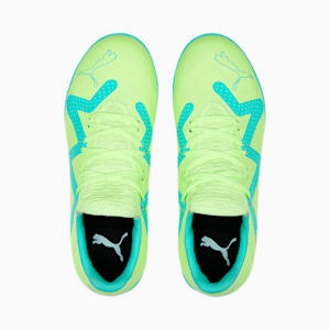 FUTURE Play TT Football Boots Youth, Fast Yellow-PUMA Black-Electric Peppermint