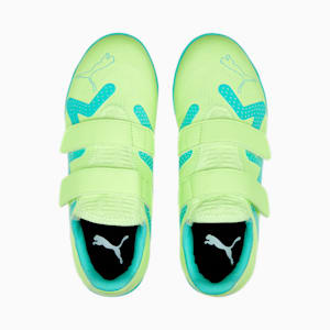 キッズ フューチャー プレイ TT V サッカー トレーニング シューズ 17-24.5cm, Fast Yellow-PUMA Black-Electric Peppermint