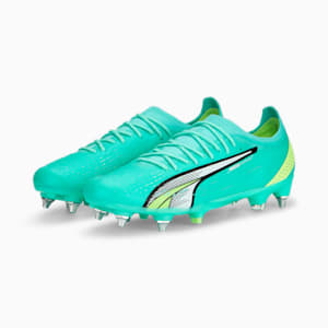 ULTRA ULTIMATE MxSG Football Boots Adults, Electric Peppermint-PUMA White-Fast Yellow