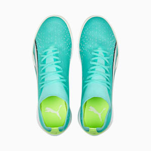 メンズ ウルトラ マッチ TT サッカー トレーニング シューズ, Electric Peppermint-PUMA White-Fast Yellow