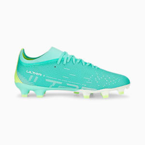 ULTRA Match FG/AG Football Boots Women, Electric Peppermint-PUMA White-Fast Yellow
