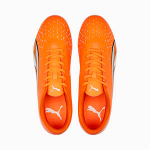 ULTRA Play FG/AG Football Boots Men, Ultra Orange-PUMA White-Blue Glimmer