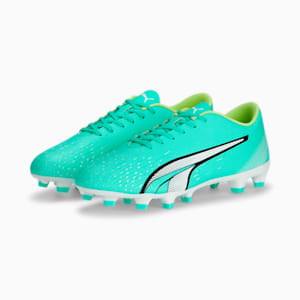 ULTRA Play FG/AG Men's Soccer Cleat, Electric Peppermint-PUMA White-Fast Yellow, extralarge