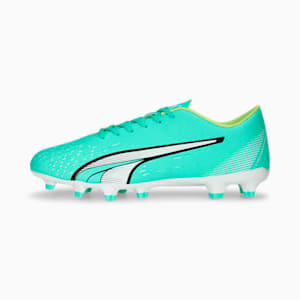 ULTRA Play FG/AG Men's Soccer Cleat, Electric Peppermint-PUMA White-Fast Yellow, extralarge