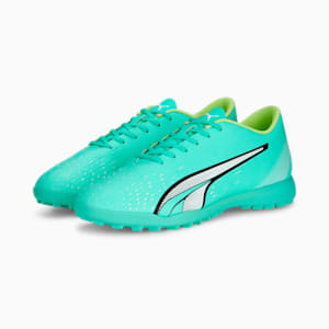 メンズ ウルトラ プレイ TT サッカー トレーニング シューズ, Electric Peppermint-PUMA White-Fast Yellow