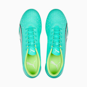 メンズ ウルトラ プレイ TT サッカー トレーニング シューズ, Electric Peppermint-PUMA White-Fast Yellow