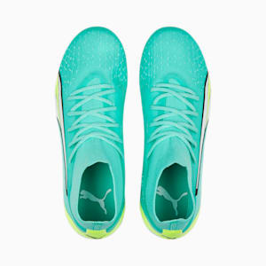 ULTRA Pro FG/AG Football Boots Youth, Electric Peppermint-PUMA White-Fast Yellow