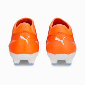 ULTRA Match LL FG/AG Football Boots Youth, Ultra Orange-PUMA White-Blue Glimmer