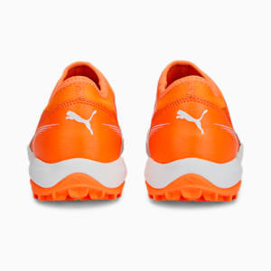 ULTRA Match LL TT + Mid Football Boots Youth, Ultra Orange-PUMA White-Blue Glimmer