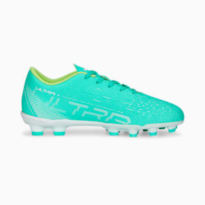 キッズ ウルトラ プレイ HG/AG サッカー スパイク 20-24.5cm, Electric Peppermint-PUMA White-Fast Yellow