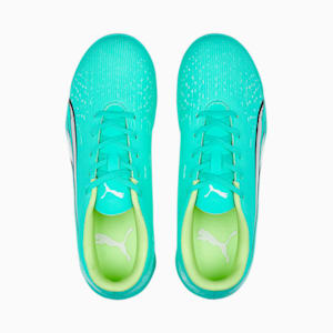 ULTRA Play TT Football Boots Youth, Electric Peppermint-PUMA White-Fast Yellow