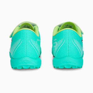 キッズ ウルトラ プレイ TT V サッカー トレーニング シューズ 17-24.5cm, Electric Peppermint-PUMA White-Fast Yellow