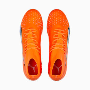 Souliers de soccer à crampons Ultra Pro FG/AG, homme, Ultra orange-blanc Puma-bleu scintillant