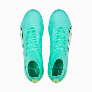 ULTRA Pro FG/AG Football Boots Men, Electric Peppermint-PUMA White-Fast Yellow, extralarge