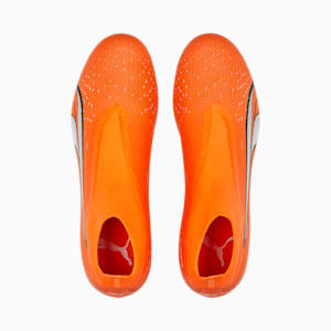 ULTRA Match+ LL FG/AG Football Boots Men, Ultra Orange-PUMA White-Blue Glimmer