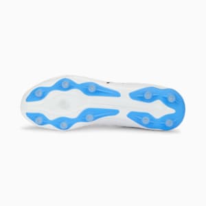 KING MATCH Unisex Football Boots, PUMA White-PUMA Black-Blue Glimmer-Ultra Orange