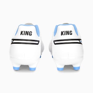 ウィメンズ キング マッチ HG/AG サッカー スパイク, PUMA White-PUMA Black-Blue Glimmer-Ultra Orange