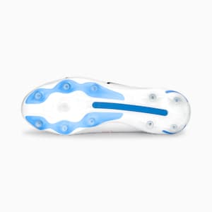 Botines de fútbol KING ULTIMATE FG/AG para mujer, PUMA White-PUMA Black-Blue Glimmer-Ultra Orange