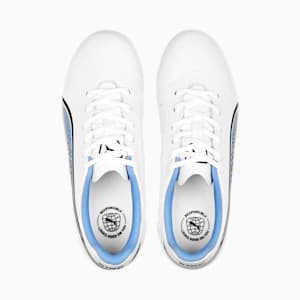 キッズ キング マッチ HG/AG サッカー スパイク 20-24.5cm, PUMA White-PUMA Black-Blue Glimmer