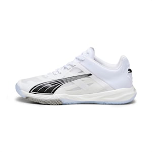 Accelerate NITRO™ SQD Court Shoes, PUMA White-PUMA Black-Concrete Gray, extralarge