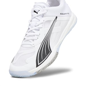 Zapatos deportivos de interior Accelerate NITRO SQD, PUMA White-PUMA Black-Concrete Gray, extralarge