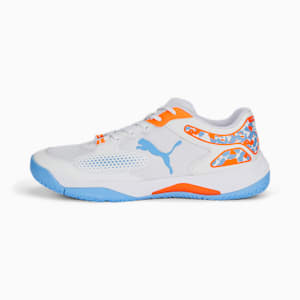 Zapatos de padel Solarcourt RCT, PUMA White-PUMA Black-Team Light Blue