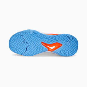Solarcourt RCT Racket Sports Shoes, PUMA White-PUMA Black-Team Light Blue, extralarge