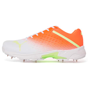 PUMA Spike 22.2 Cricket Shoes Men, PUMA White-Fast Yellow-Ultra Orange