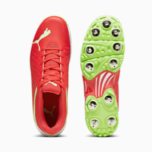PUMA Spike 22.2 Unisex Cricket Shoes, For All Time Red-PUMA Red-Speed Green, extralarge-IND
