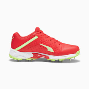PUMA Spike 22.2 Unisex Cricket Shoes, For All Time Red-PUMA Red-Speed Green, extralarge-IND