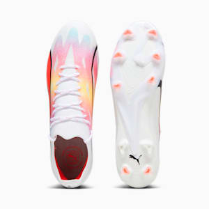 メンズ ウルトラ アルティメット FG/AG サッカー スパイク, PUMA White-PUMA Black-Fire Orchid, extralarge-JPN