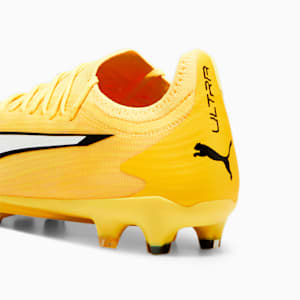 ULTRA ULTIMATE FG/AG Men's Soccer Cleats, Yellow Blaze-PUMA White-PUMA Black, extralarge