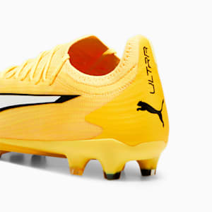 ULTRA ULTIMATE Firm Ground/Artificial Ground Men's Soccer Cleats, Yellow Blaze-PUMA White-PUMA Black, extralarge