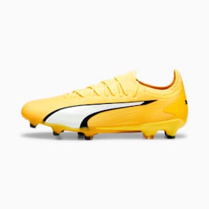 ULTRA ULTIMATE FG/AG Unisex Football Boots, Yellow Blaze-PUMA White-PUMA Black, extralarge-IND