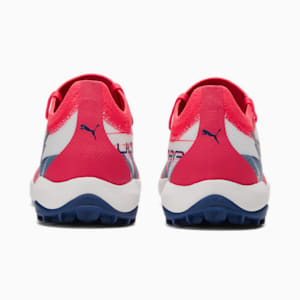 Botines de fútbol Ultra Match CP, PUMA White-Blazing Blue-Sunblaze