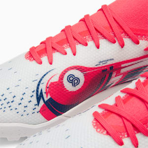 Botines de fútbol Ultra Match CP, PUMA White-Blazing Blue-Sunblaze